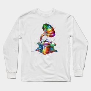 turntable colorful Long Sleeve T-Shirt